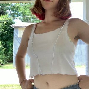 Contrast stitch tank top!